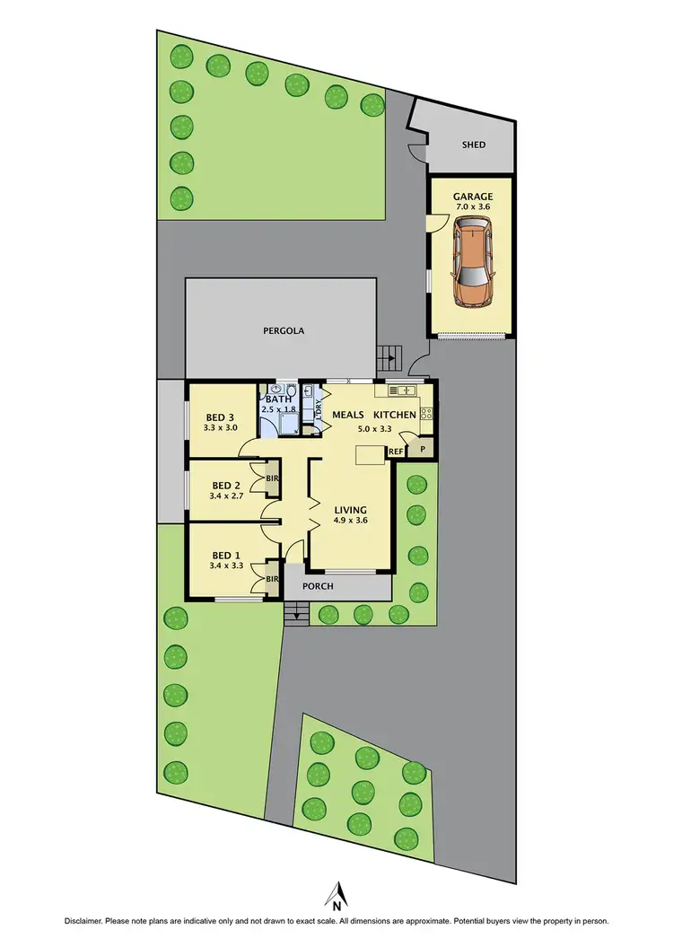 Floorplan of Homely house listing, 3 Second Avenue, Craigieburn VIC 3064