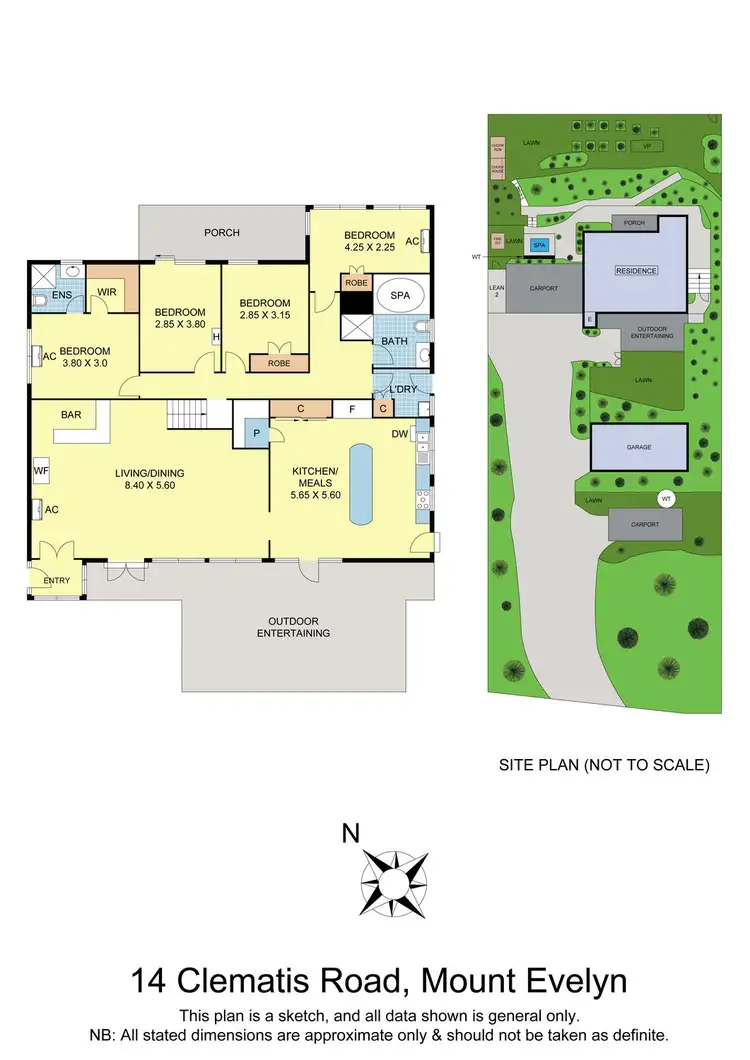 Floorplan of Homely house listing, 14 Clematis Road, Mount Evelyn VIC 3796