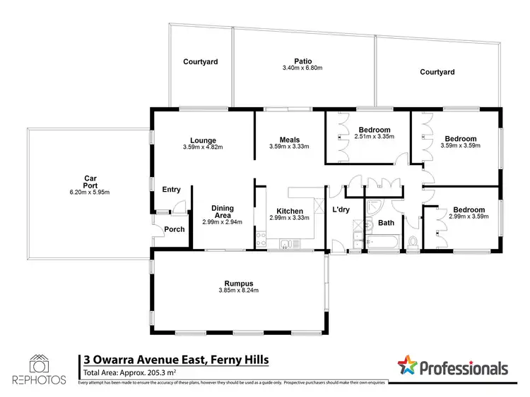 Floorplan of Homely house listing, 3 Owarra Avenue, Ferny Hills QLD 4055