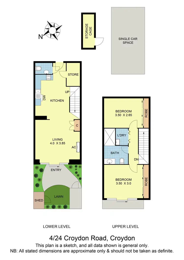 Floorplan of Homely townhouse listing, 4/24 Croydon Road, Croydon VIC 3136