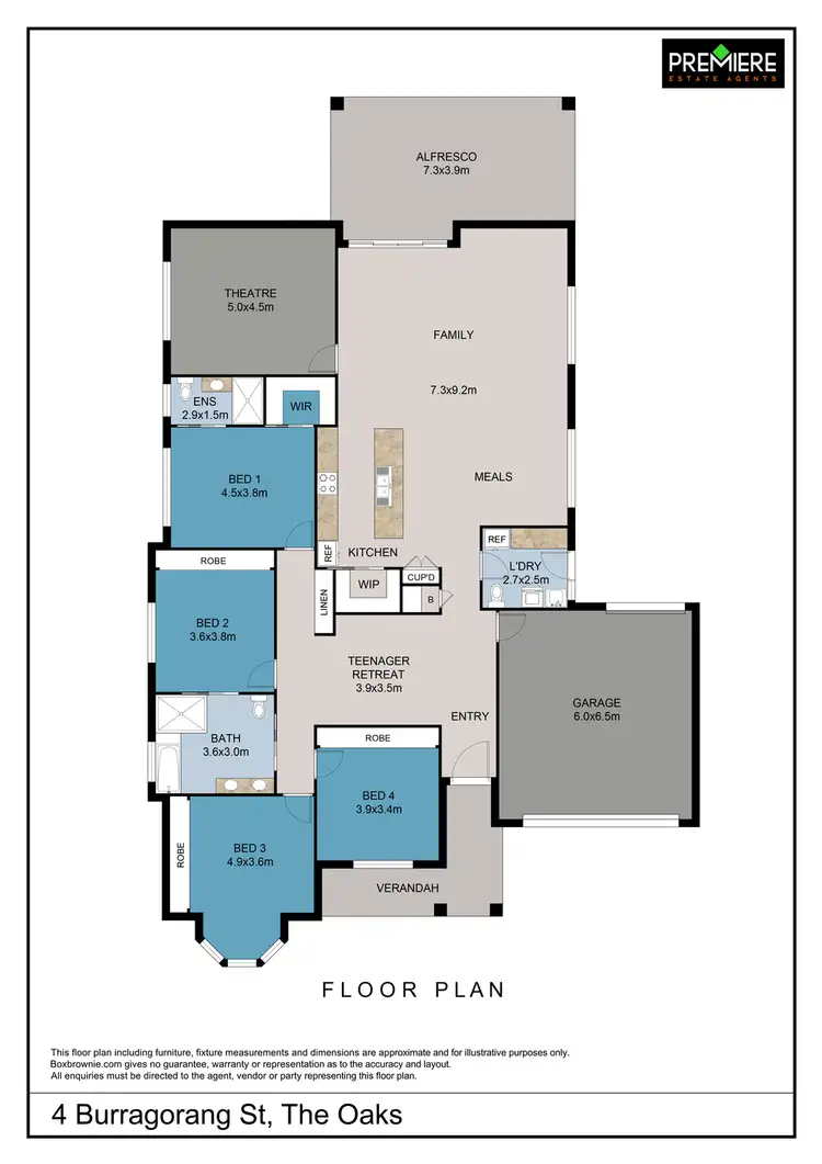 Floorplan of Homely house listing, 4 Burragorang Street, The Oaks NSW 2570