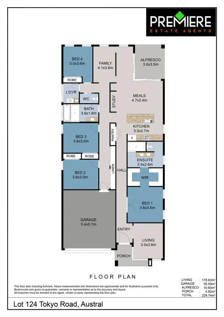 Floorplan of Homely house listing, Lot 124 Tokyo Road, Austral NSW 2179