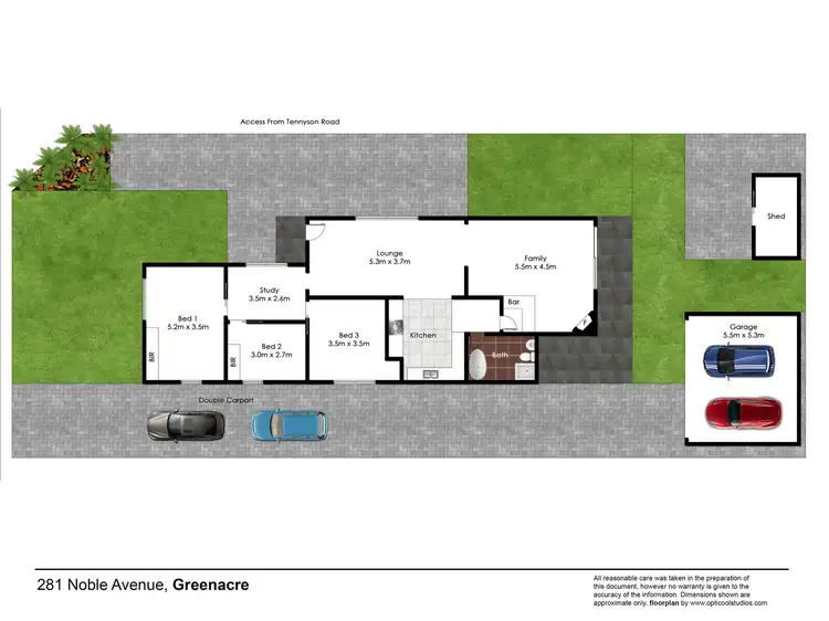 Floorplan of Homely house listing, 281 Noble Avenue, Greenacre NSW 2190