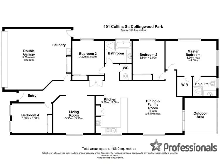 Floorplan of Homely house listing, 101 collins Street, Collingwood Park QLD 4301