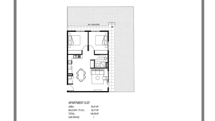 Floorplan of Homely apartment listing, G07/379-381 Burwood Highway, Burwood VIC 3125