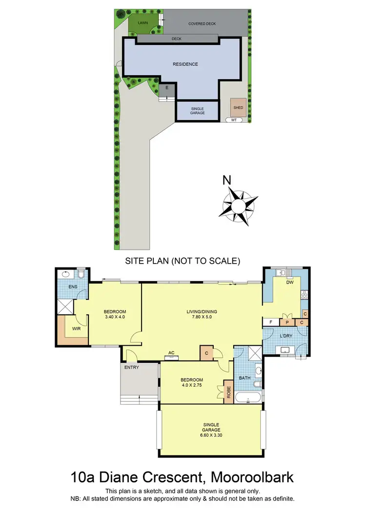 Floorplan of Homely unit listing, 10a Diane Crescent, Mooroolbark VIC 3138