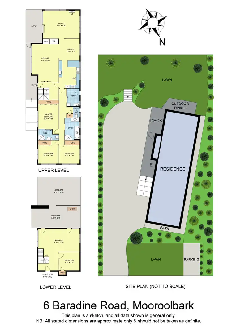 Floorplan of Homely house listing, 6 Baradine Road, Mooroolbark VIC 3138