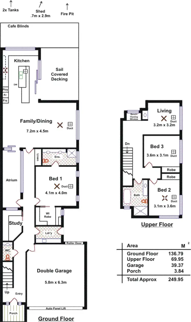 Floorplan of Homely house listing, 1B Gurner Terrace, Grange SA 5022
