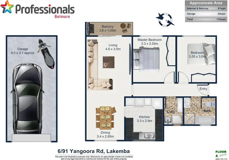 Floorplan of Homely apartment listing, 6/91 Yangoora Road, Lakemba NSW 2195