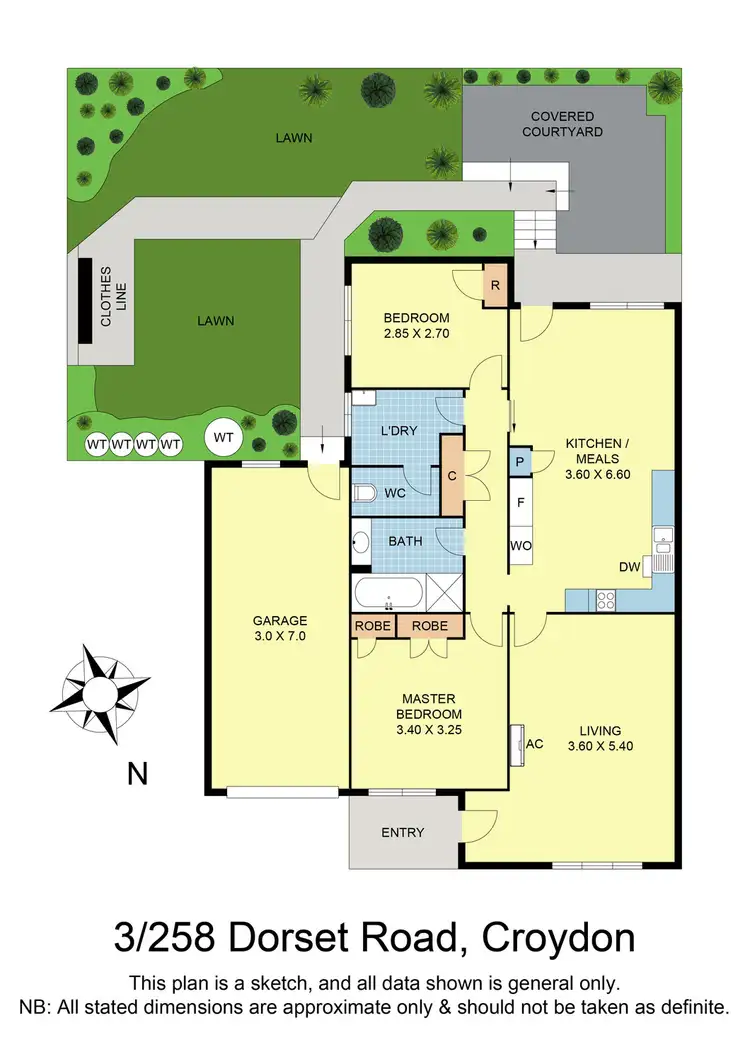 Floorplan of Homely unit listing, 3/258 Dorset Road, Croydon VIC 3136
