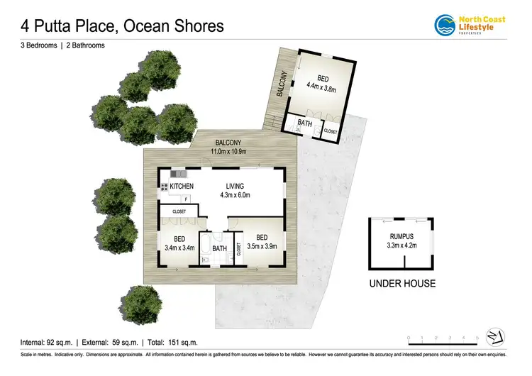 Floorplan of Homely house listing, 4 Putta Place, Ocean Shores NSW 2483