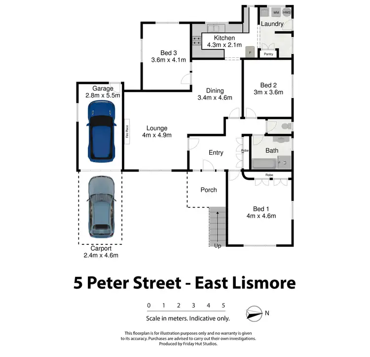 Floorplan of Homely house listing, 5 Peter Street, East Lismore NSW 2480