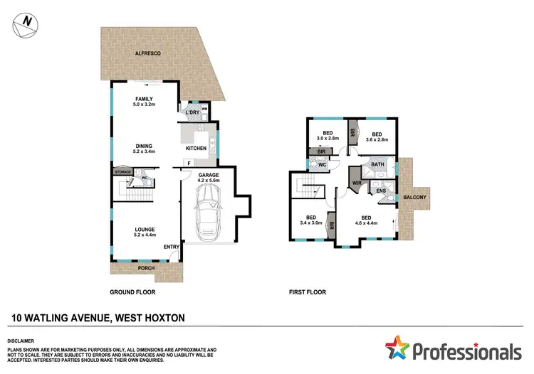 Floorplan of Homely house listing, 10 Watling Avenue, West Hoxton NSW 2171