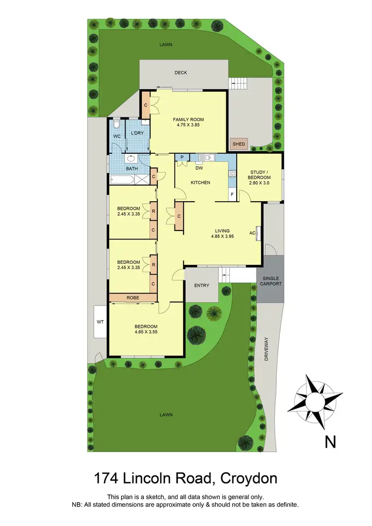 Floorplan of Homely house listing, 174 Lincoln Road, Croydon VIC 3136