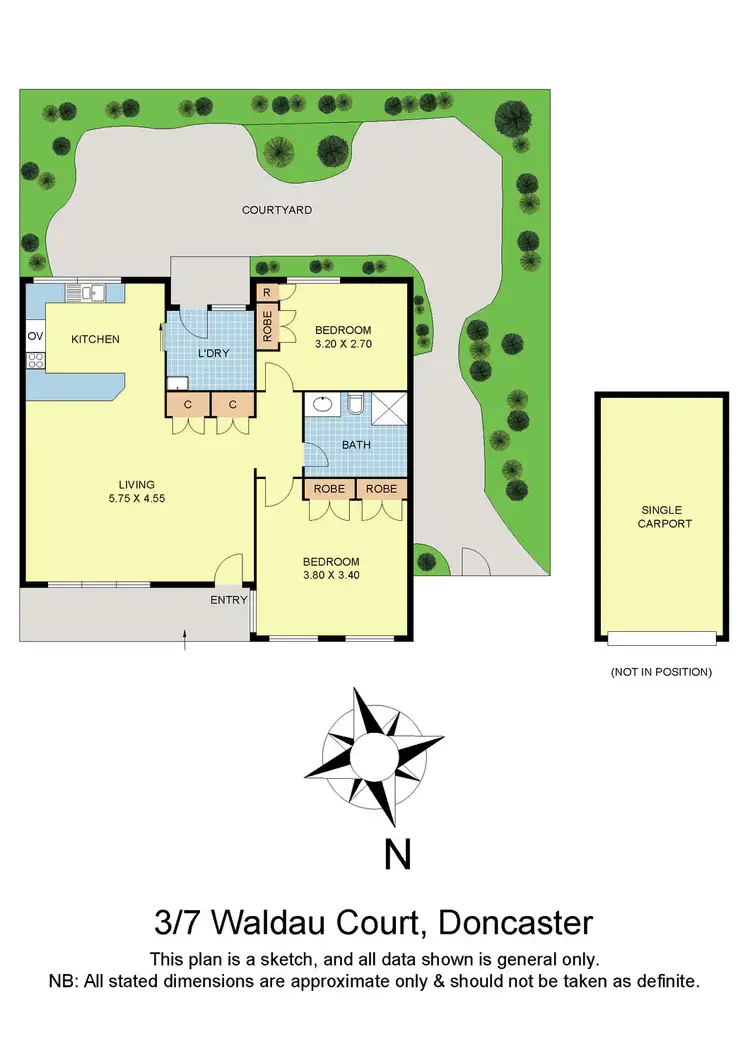 Floorplan of Homely unit listing, 3/7 Waldau Court, Doncaster VIC 3108