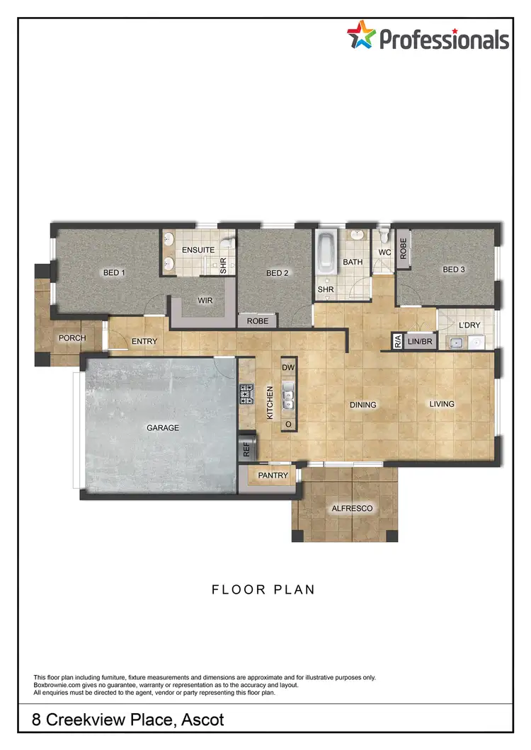 Floorplan of Homely house listing, 8 Creekview Place, Ascot VIC 3551