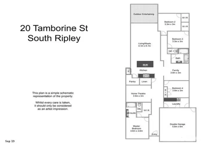 Floorplan of Homely house listing, 20 Tamborine Street, South Ripley QLD 4306