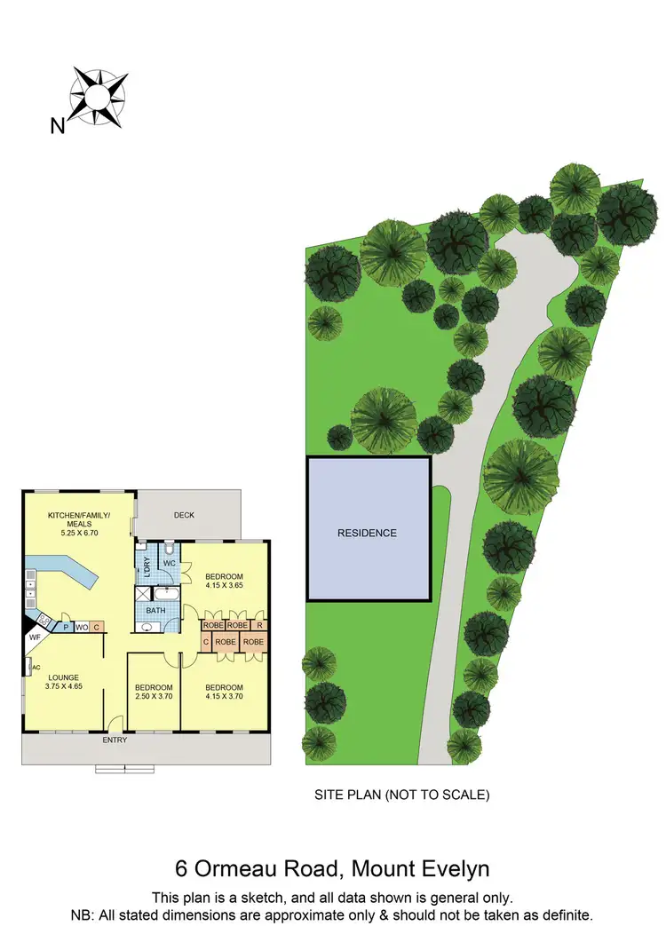 Floorplan of Homely house listing, 6 Ormeau Road, Mount Evelyn VIC 3796