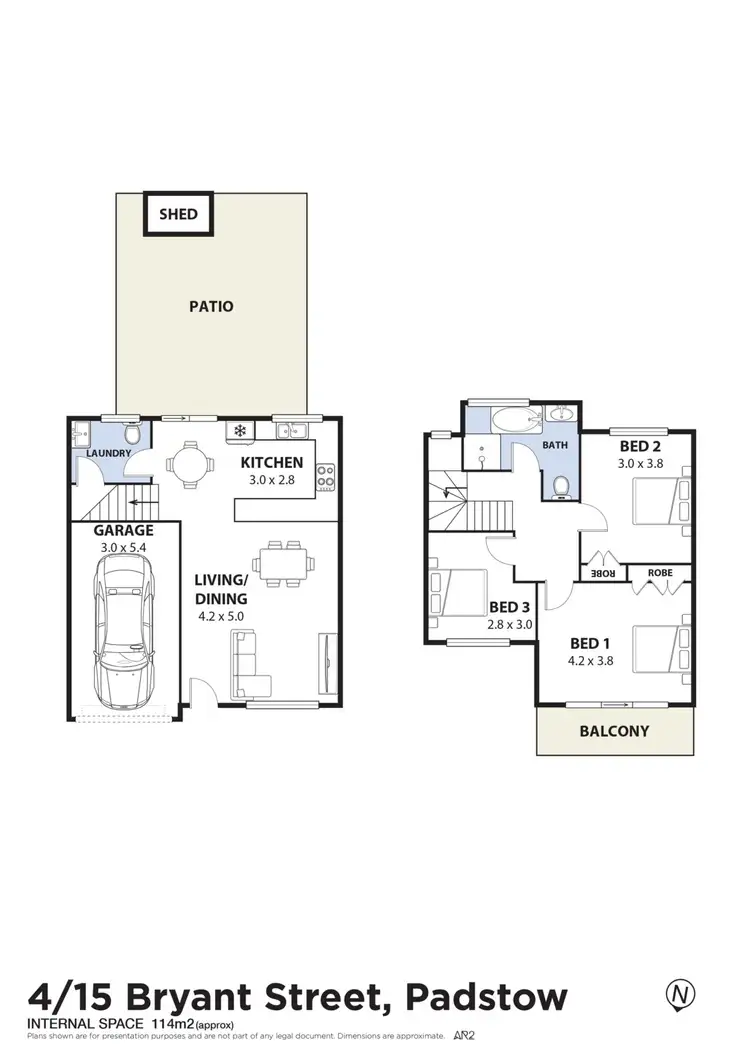 Floorplan of Homely townhouse listing, 4/15 Bryant Street, Padstow NSW 2211