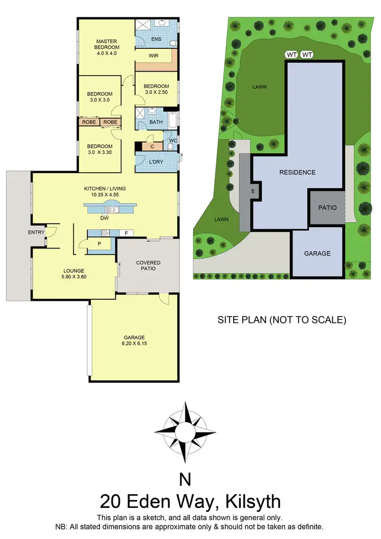 Floorplan of Homely house listing, 20 Eden Way, Kilsyth VIC 3137