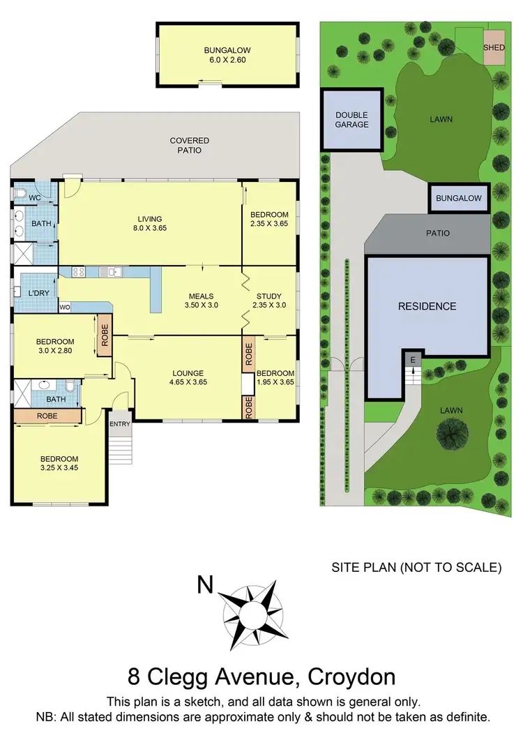 Floorplan of Homely house listing, 8 Clegg Avenue, Croydon VIC 3136
