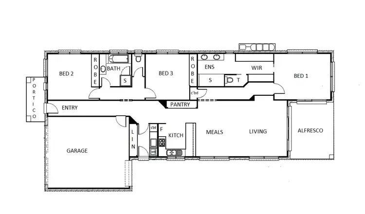Floorplan of Homely house listing, 10 Central Court, Maryborough VIC 3465