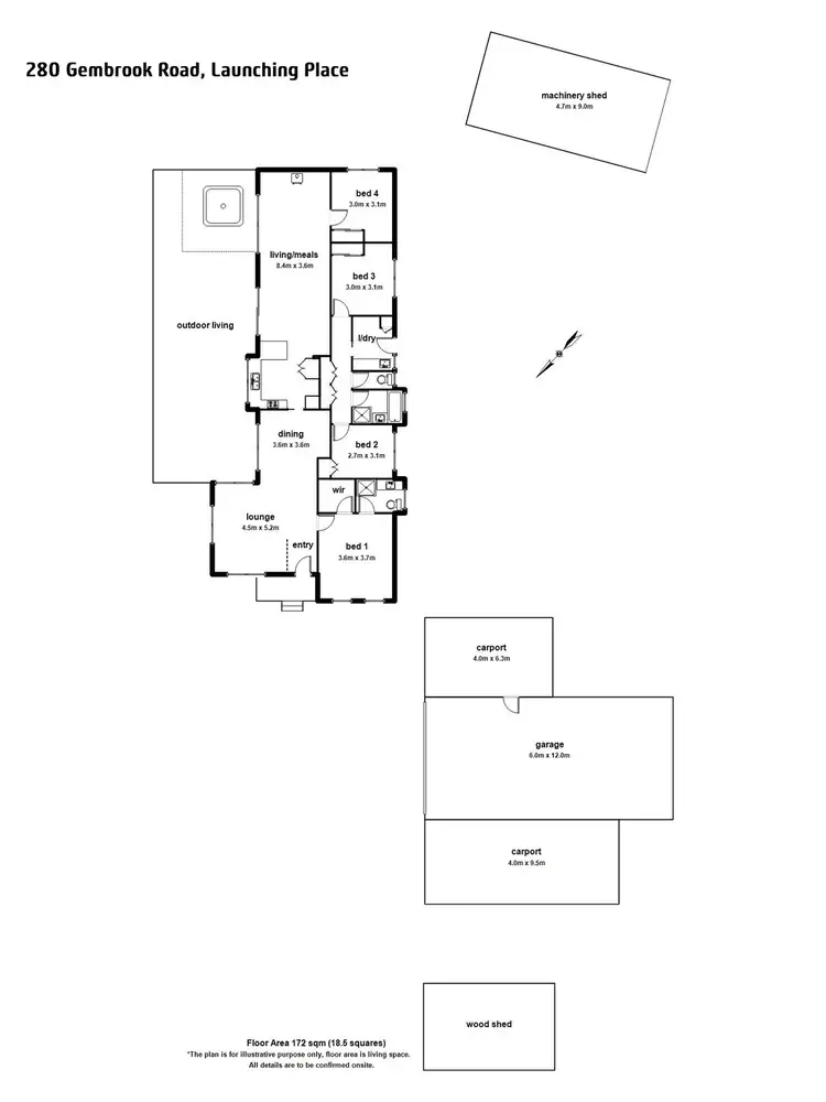 Floorplan of Homely house listing, 280 Gembrook Road, Launching Place VIC 3139
