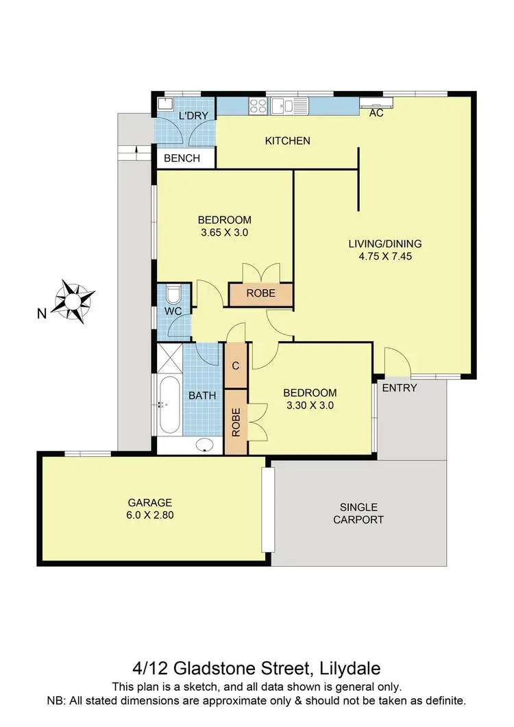 Floorplan of Homely unit listing, 4/12 Gladstone Street, Lilydale VIC 3140