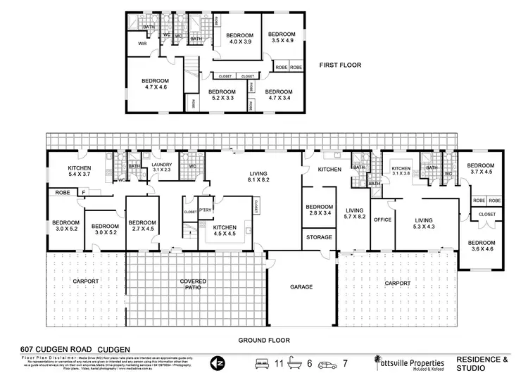 Floorplan of Homely rural property listing, 607 Cudgen Road, Cudgen NSW 2487