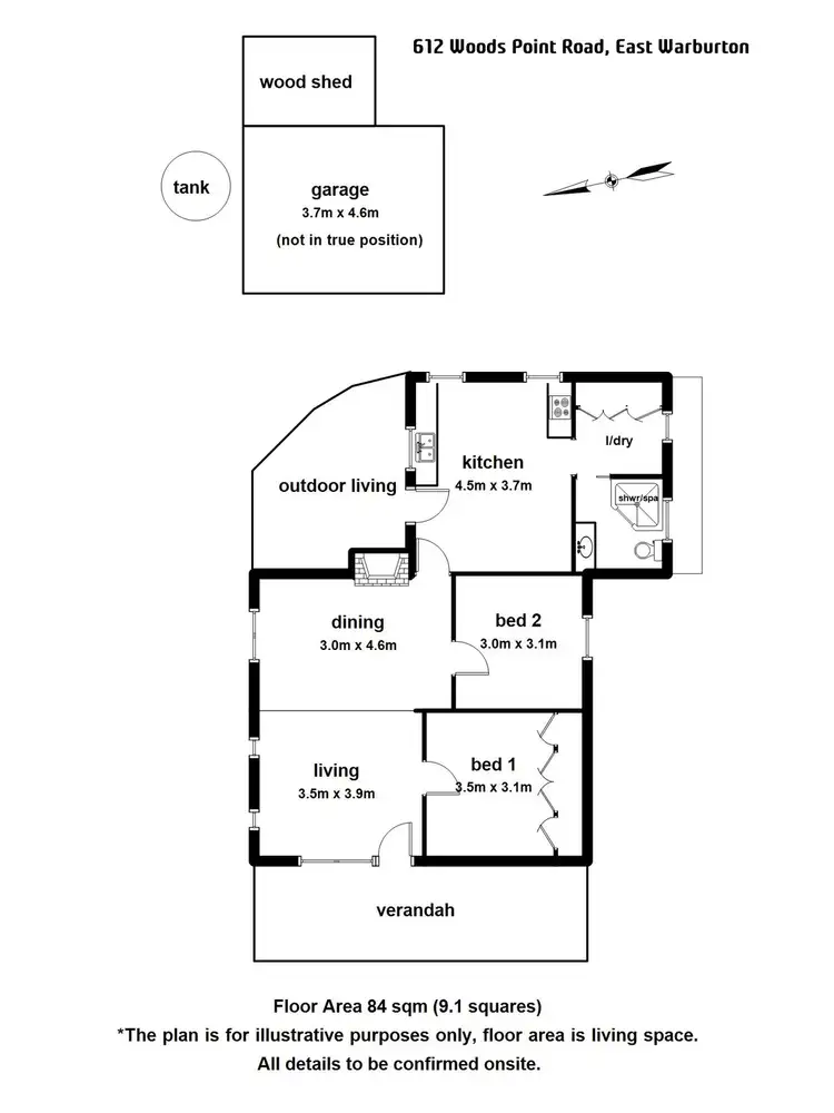 Floorplan of Homely house listing, 612 Woods Point Road, East Warburton VIC 3799