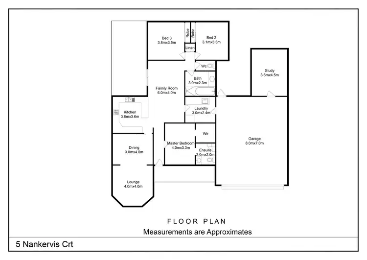 Floorplan of Homely house listing, 5 Nankervis Court, Shepparton VIC 3630