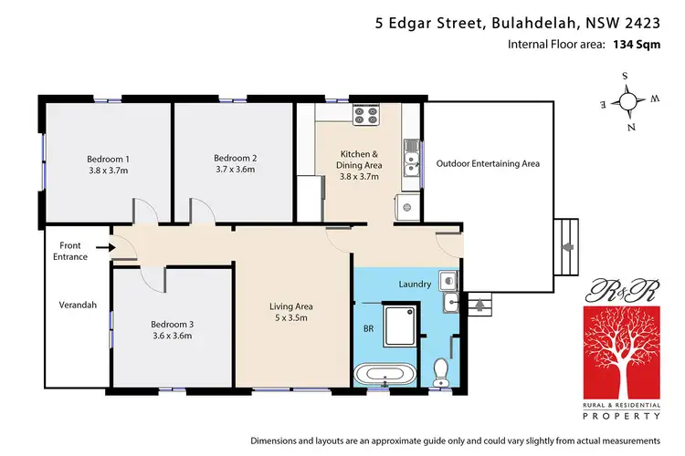 Floorplan of Homely house listing, 5 Edgar Street, Bulahdelah NSW 2423