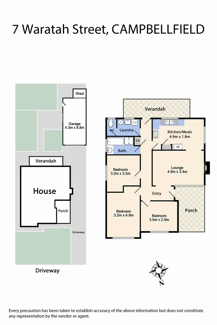 Floorplan of Homely house listing, 7 Waratah Street, Campbellfield VIC 3061