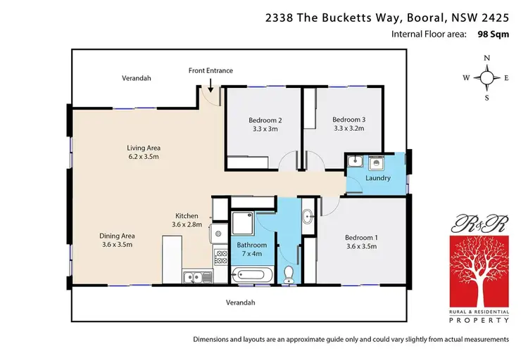 Floorplan of Homely rural property listing, 2338 The Bucketts Way, Booral NSW 2425