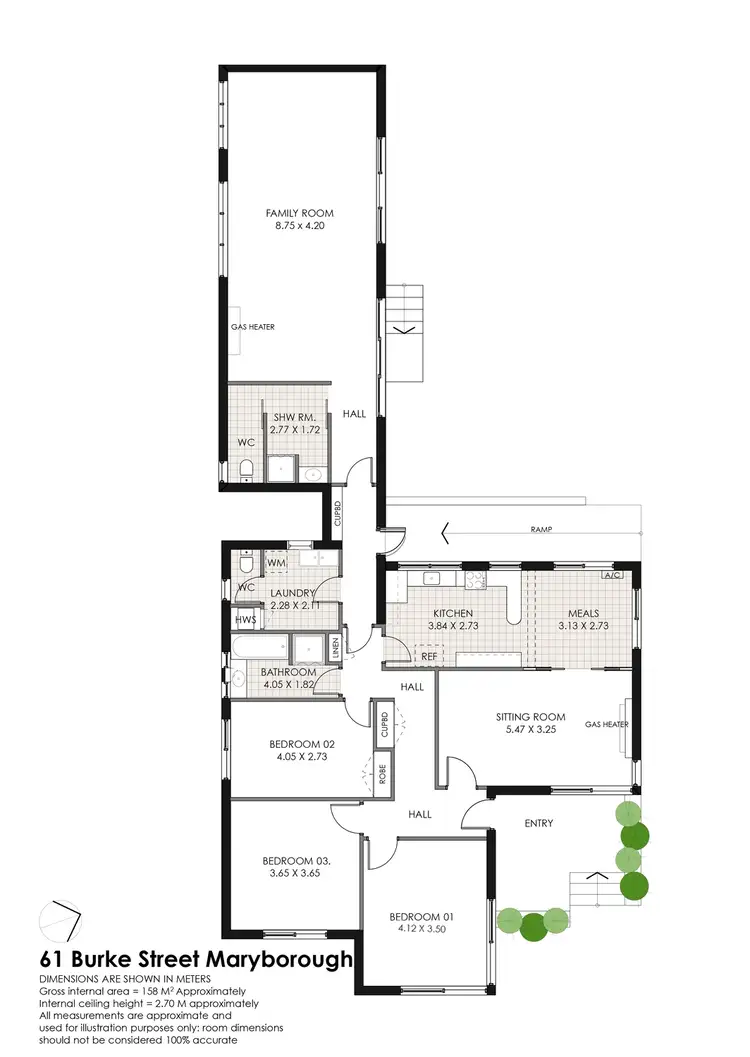 Floorplan of Homely house listing, 61 Burke Street, Maryborough VIC 3465