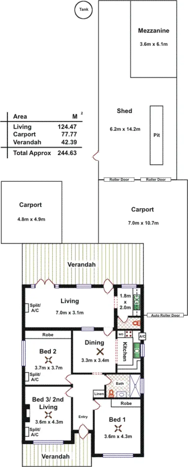 Floorplan of Homely house listing, 271 South Road, Renown Park SA 5008