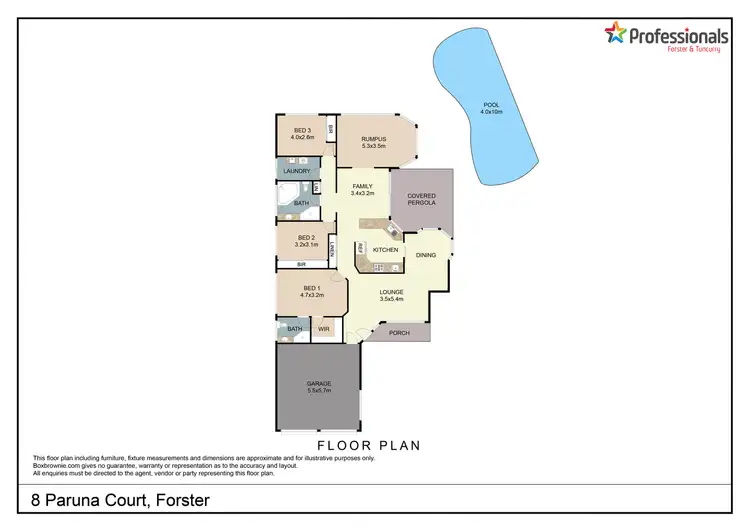 Floorplan of Homely house listing, 8 Paruna Court, Forster NSW 2428