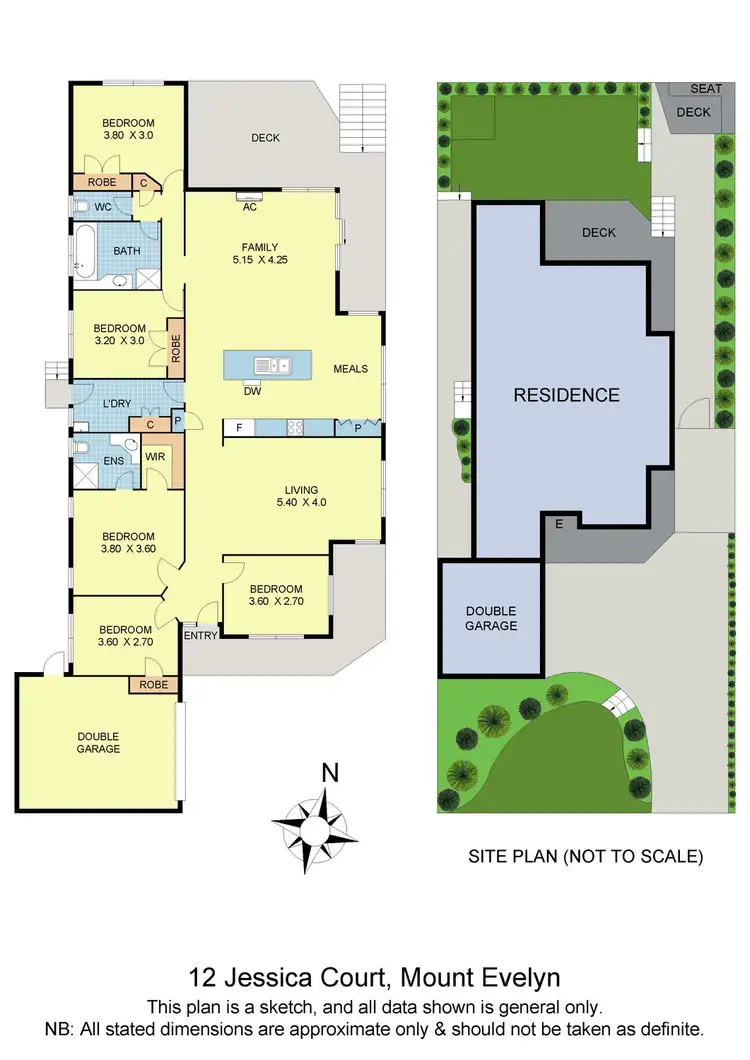 Floorplan of Homely house listing, 12 Jessica Court, Mount Evelyn VIC 3796