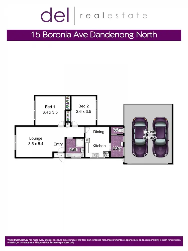 Floorplan of Homely house listing, 15 Boronia Avenue, Dandenong North VIC 3175