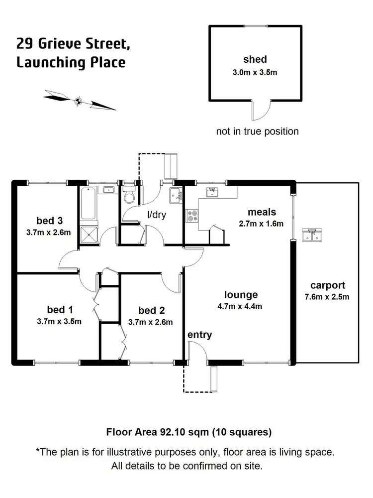 Floorplan of Homely house listing, 29 Grieve Street, Launching Place VIC 3139