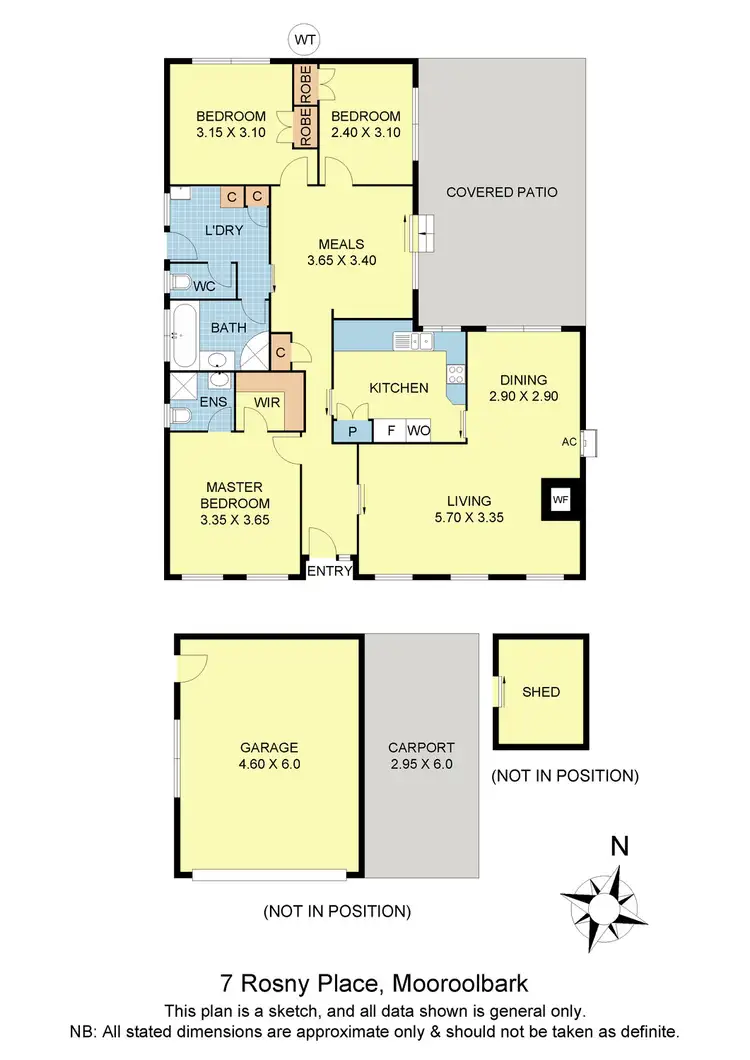 Floorplan of Homely house listing, 7 Rosny Place, Mooroolbark VIC 3138