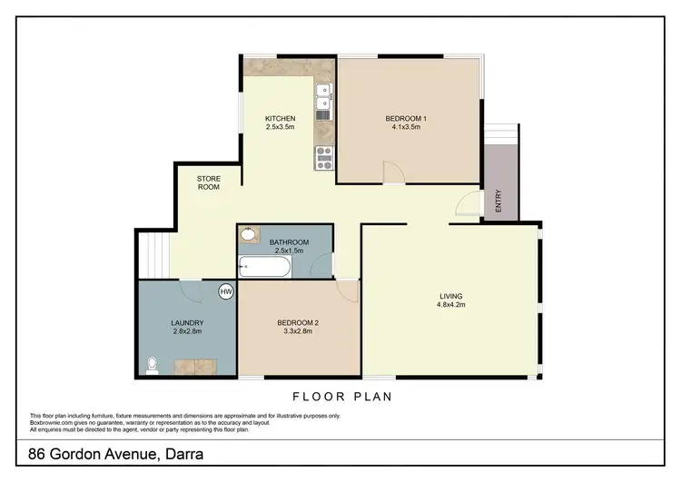 Floorplan of Homely house listing, 86 Gordon Avenue, Darra QLD 4076