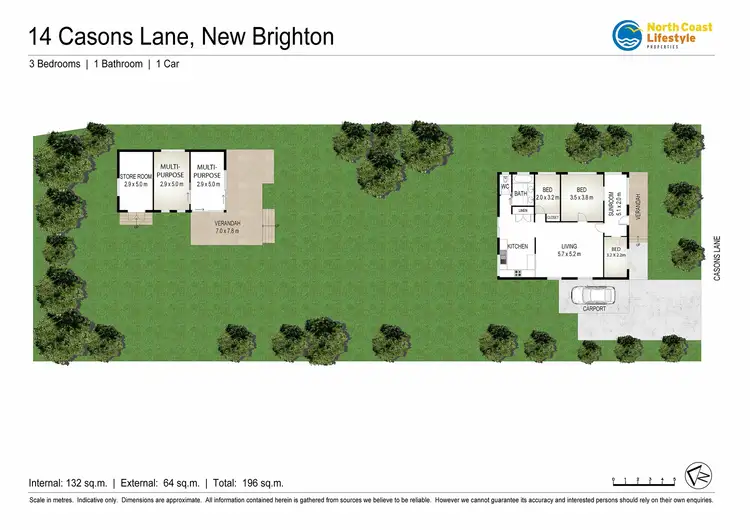 Floorplan of Homely house listing, 14 Casons Road, New Brighton NSW 2483