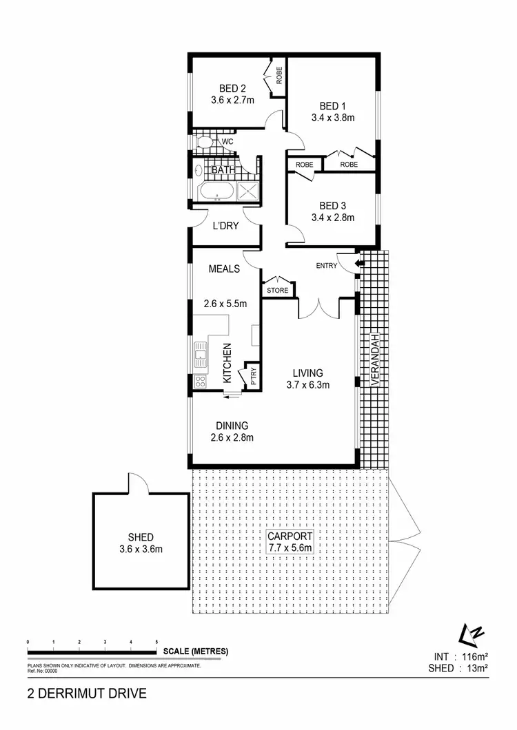 Floorplan of Homely house listing, 2 Derrimut Road, Epsom VIC 3551