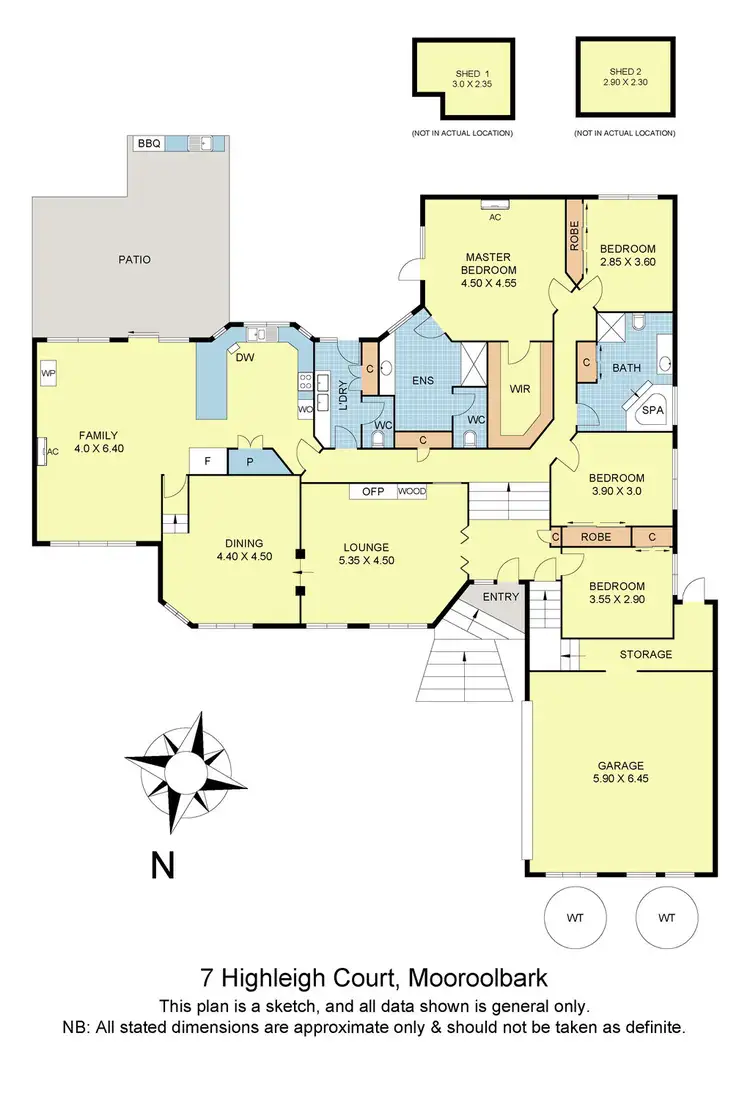 Floorplan of Homely house listing, 7 Highleigh Court, Mooroolbark VIC 3138