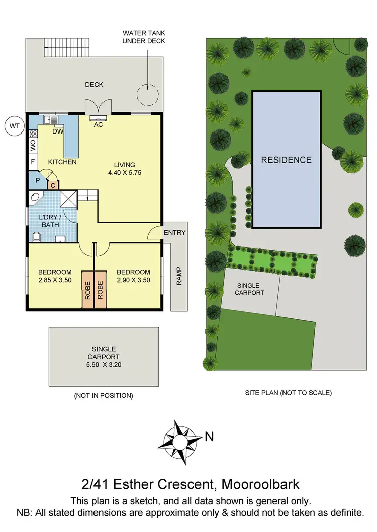 Floorplan of Homely townhouse listing, 41a Esther Crescent, Mooroolbark VIC 3138