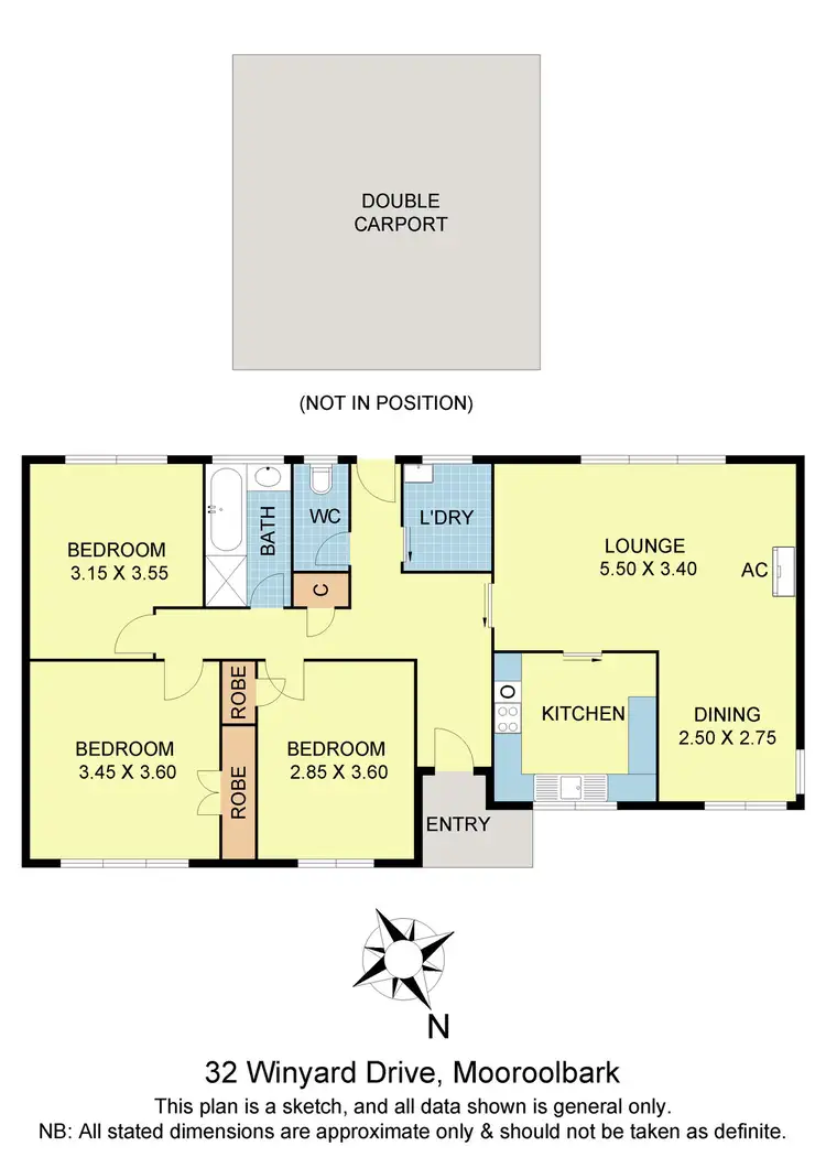 Floorplan of Homely house listing, 32 Winyard Drive, Mooroolbark VIC 3138