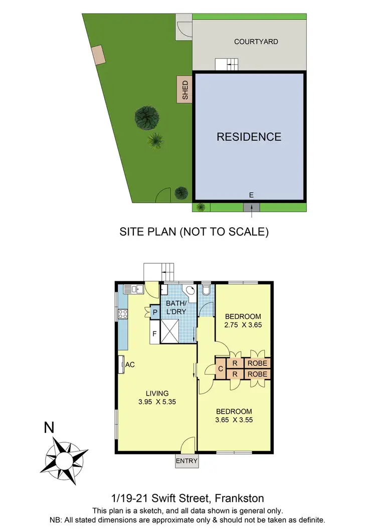 Floorplan of Homely unit listing, 1/19-21 Swift Street, Frankston VIC 3199