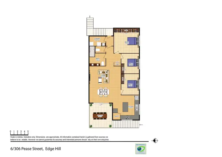 Floorplan of Homely apartment listing, 6/306 Pease Street, Edge Hill QLD 4870