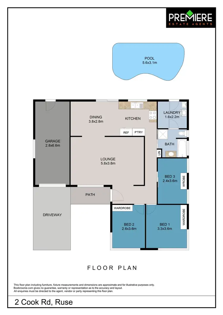 Floorplan of Homely house listing, 2 Cook Road, Ruse NSW 2560